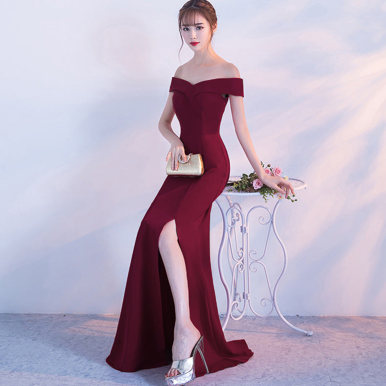 Women's Off Shoulder Formal Dress