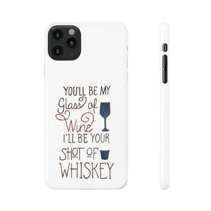 "Wine and Whiskey" Slim Phone Case