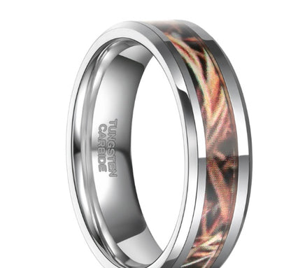 Camo Tungsten Ring