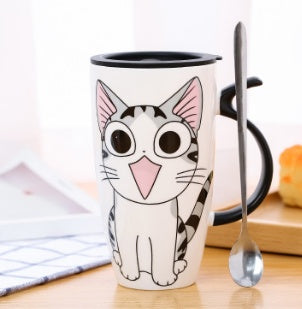 Large 600 ml Cute Ceramic Cat Mug