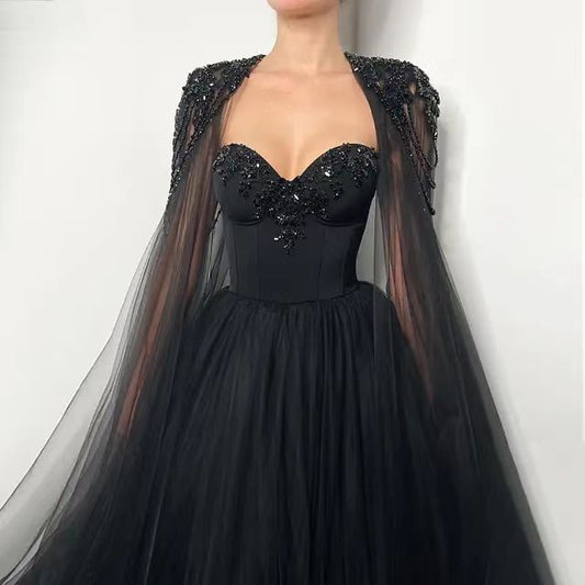 Black Evening Gown for Women