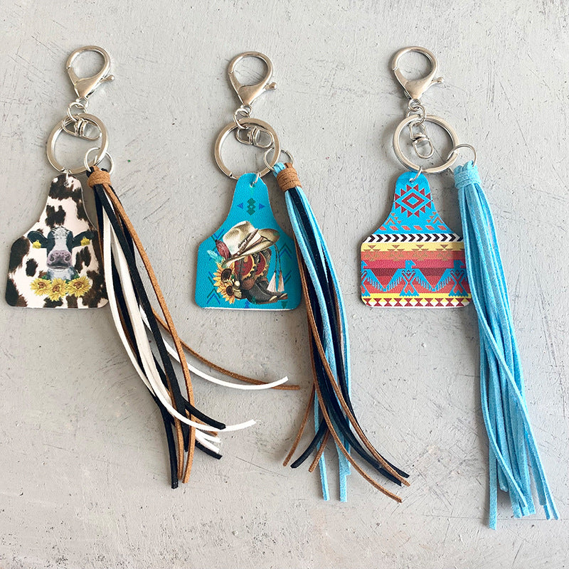 Chimney Shape Fringe Detail Key Chain