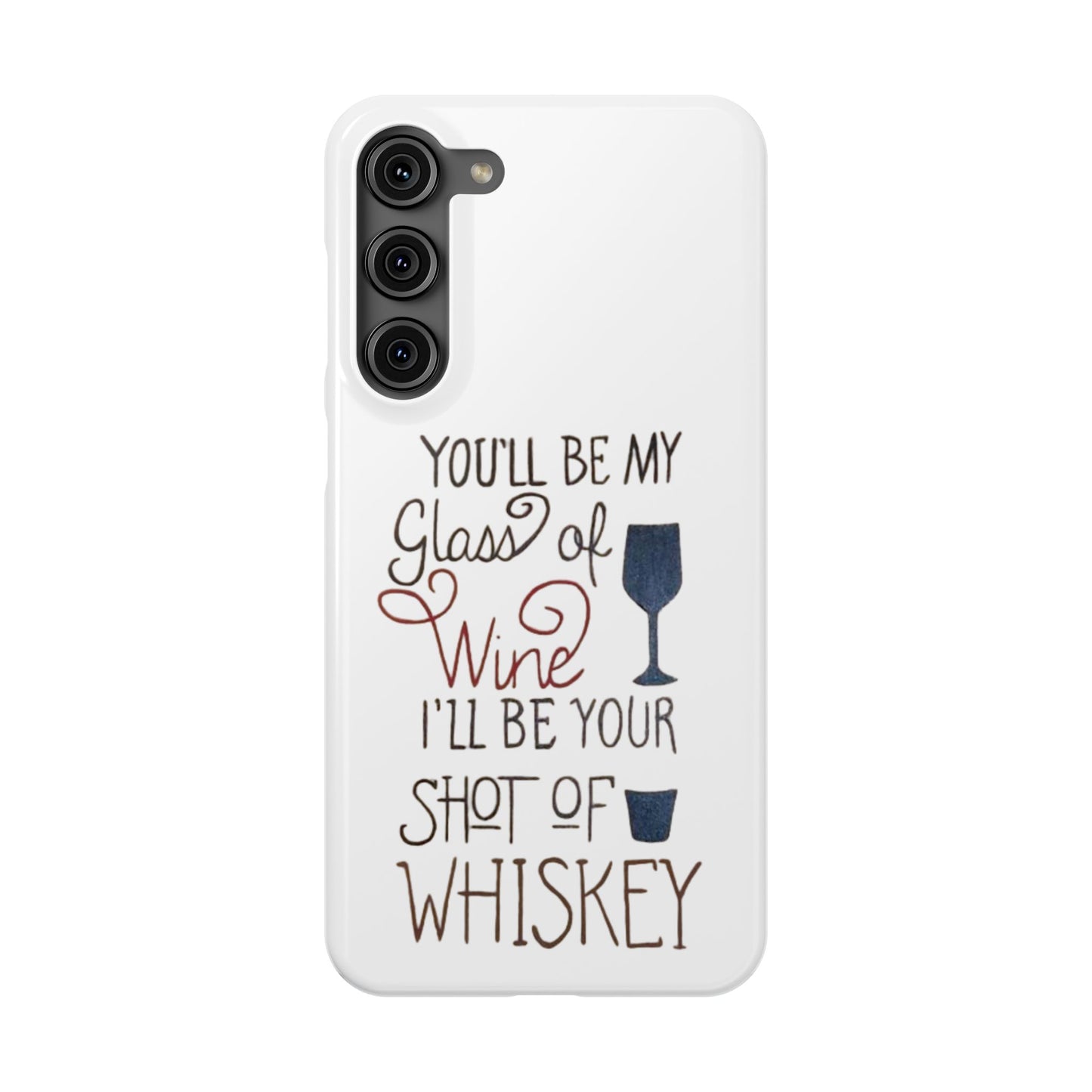 "Wine and Whiskey" Slim Phone Case