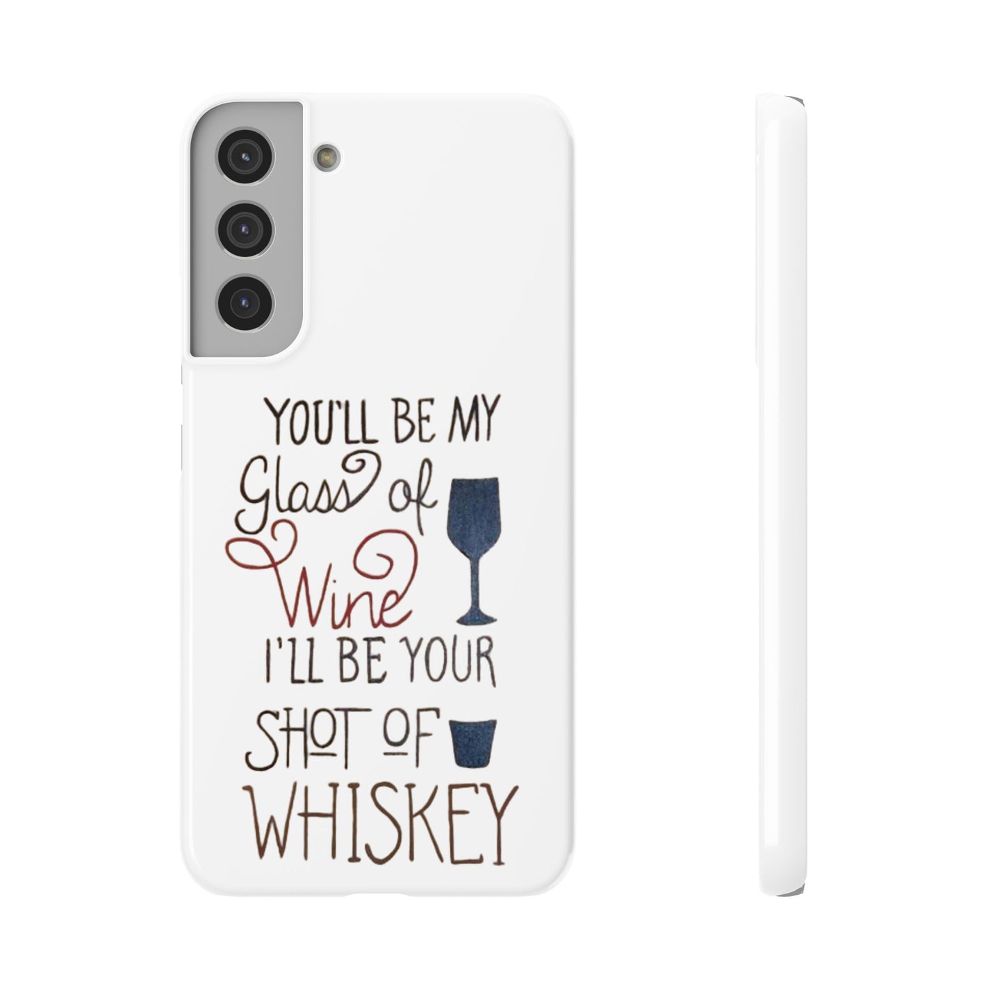 "Wine and Whiskey" Slim Phone Case