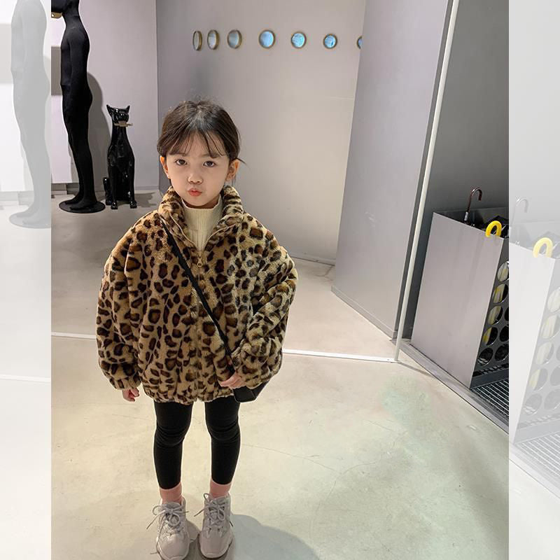 Girls Leopard Jacket