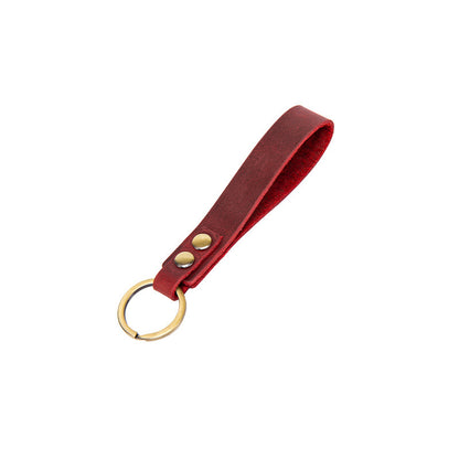 Classic Retro Leather Keyring