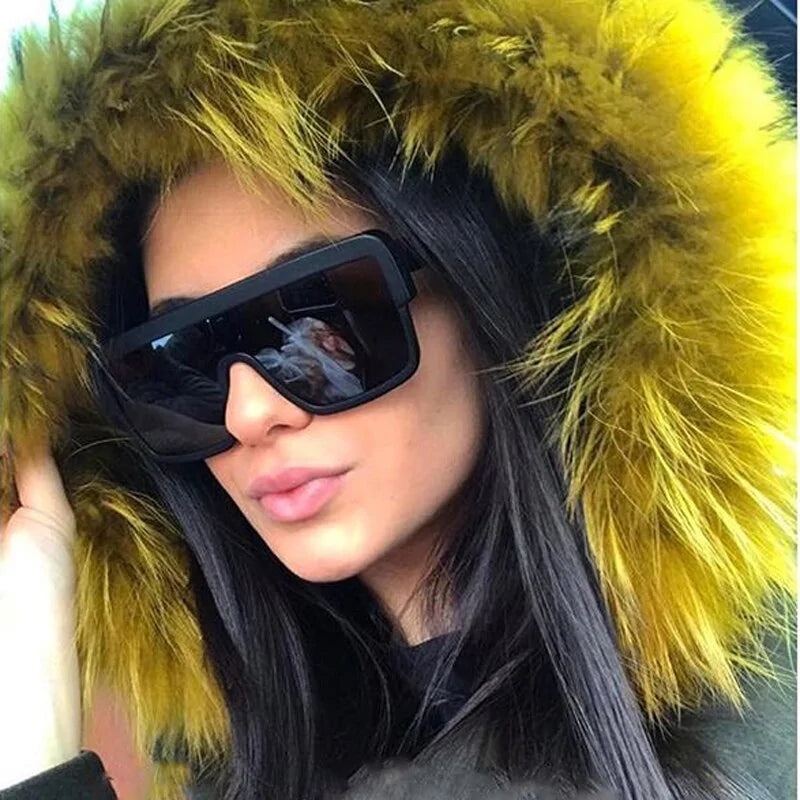 Oversized Square Polarized Sunglasses
