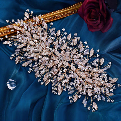 Luxurious Exaggerated Formal Hair Accessory and Earrings