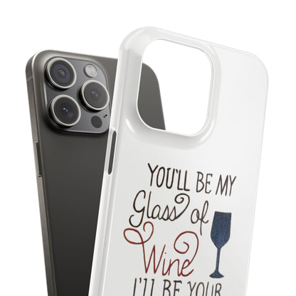 "Wine and Whiskey" Slim Phone Case