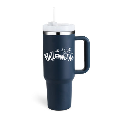 40 Oz Stainless Steel Tumbler with Handle Straw Insulated