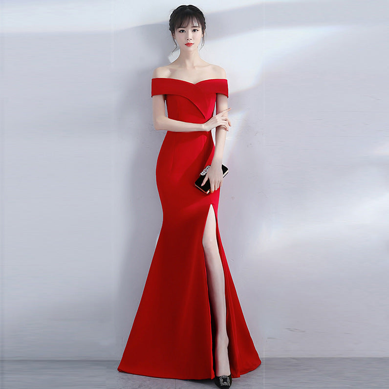 Women's Off Shoulder Formal Dress