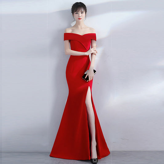 Women's Off Shoulder Formal Dress