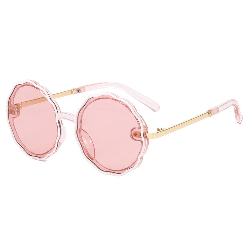 Kids Vintage Round Frame Sunglasses