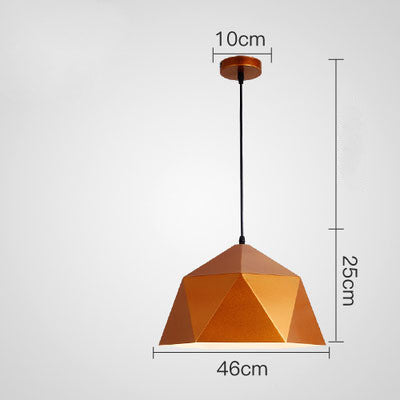 Colorful Geometric Hanging Lamps