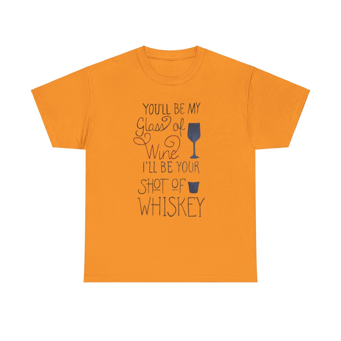 "Wine and Whiskey" Heavy Cotton Tee