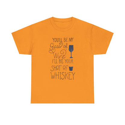 "Wine and Whiskey" Heavy Cotton Tee