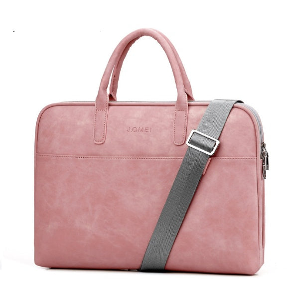 Faux Leather Laptop Bag for Women