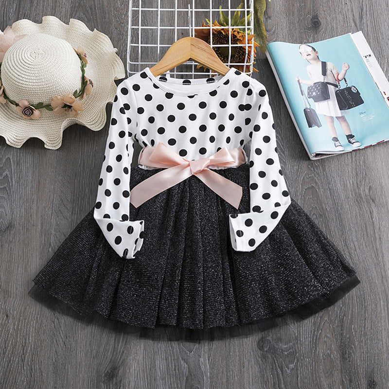 Girl's Polka Dot Princess Dress