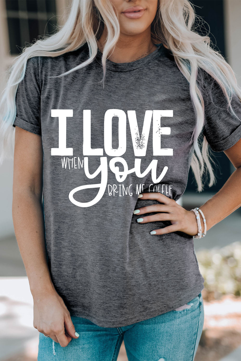 "I LOVE YOU" Crewneck Women's T-Shirt