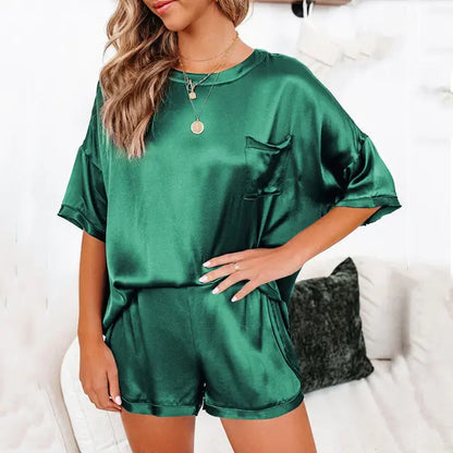 Women's Satin Pajamas Set