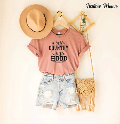 "A Little Country A Little Hood" Shirt, Country Music Shirt