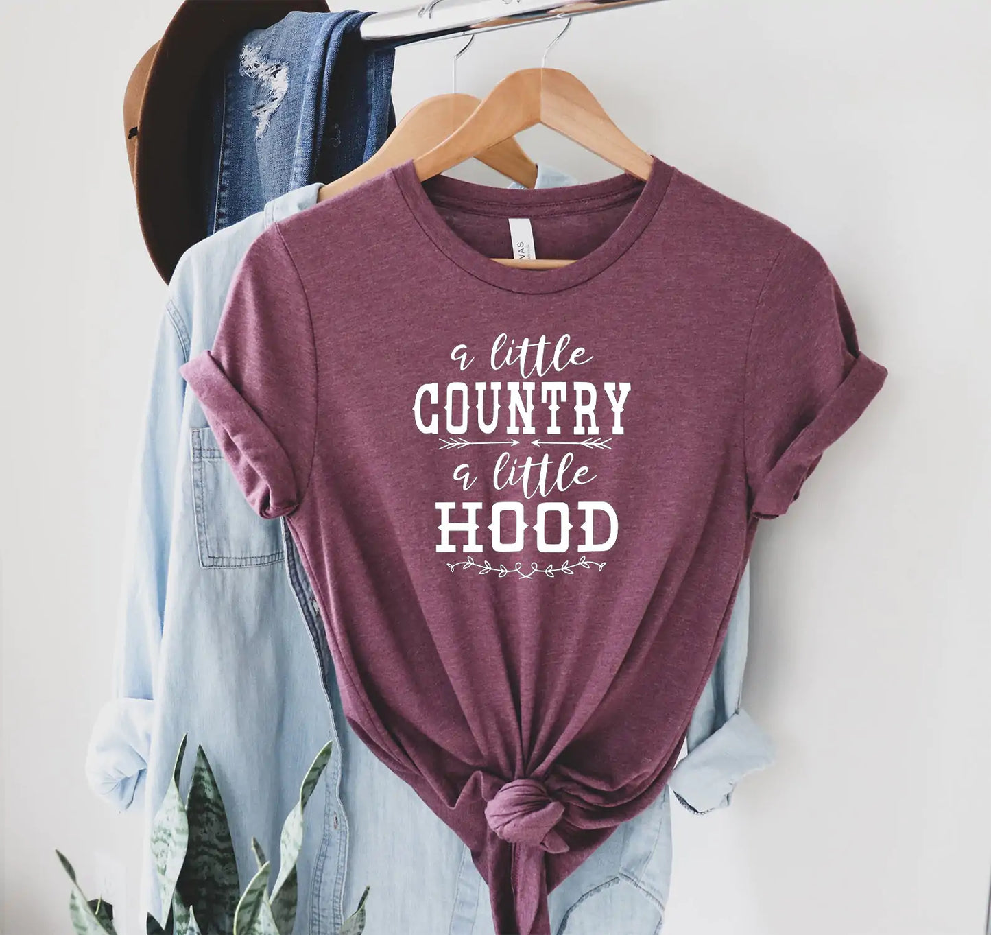 "A Little Country A Little Hood" Shirt, Country Music Shirt