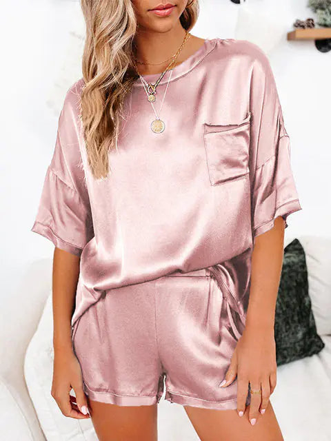 Women's Satin Pajamas Set