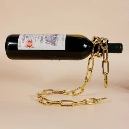 Magical Suspension Iron Chain Wine Racks One Bottle