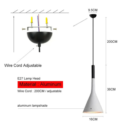 Funnel Pendant Lights