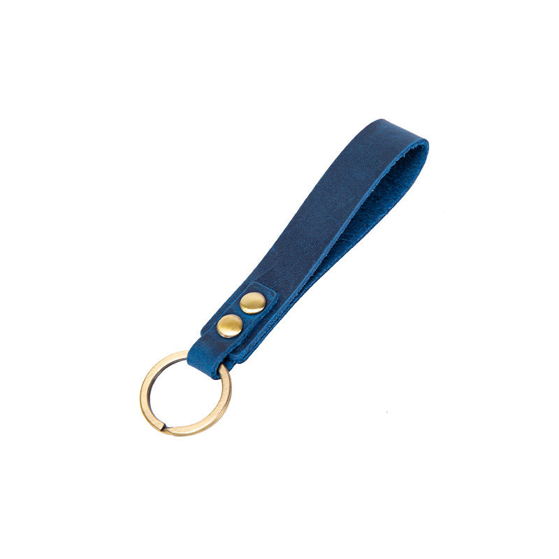 Classic Retro Leather Keyring