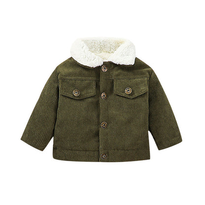 Infant/Toddler Winter Fleece Corduroy Coat