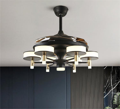 Chandelier with Electric Fan