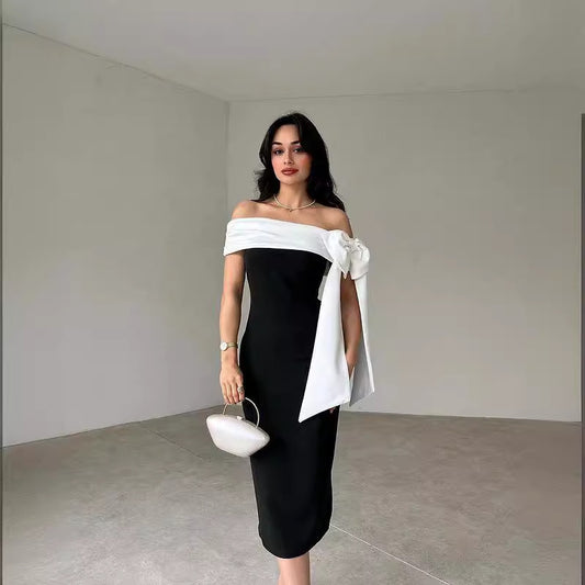 Women's Off-Shoulder Elegant Cocktail Dress