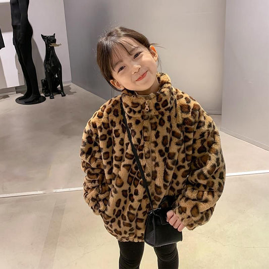 Girls Leopard Jacket