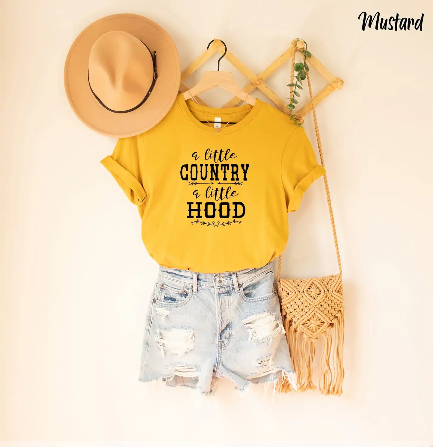 "A Little Country A Little Hood" Shirt, Country Music Shirt