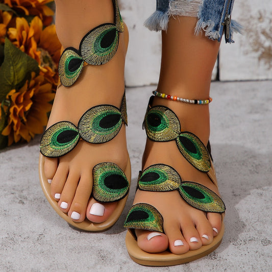 Women's Peacock Flats