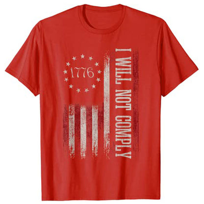 Flag "Let's Go Brandon" T-Shirt