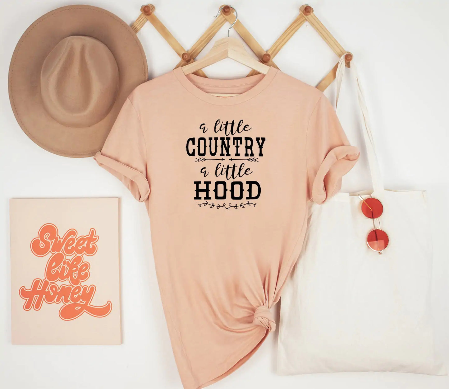 "A Little Country A Little Hood" Shirt, Country Music Shirt