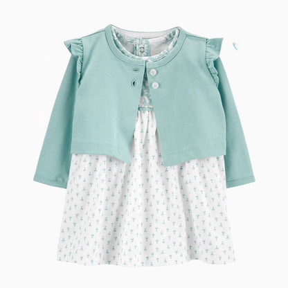 Infant Girl's Two-Piece Printed Dress