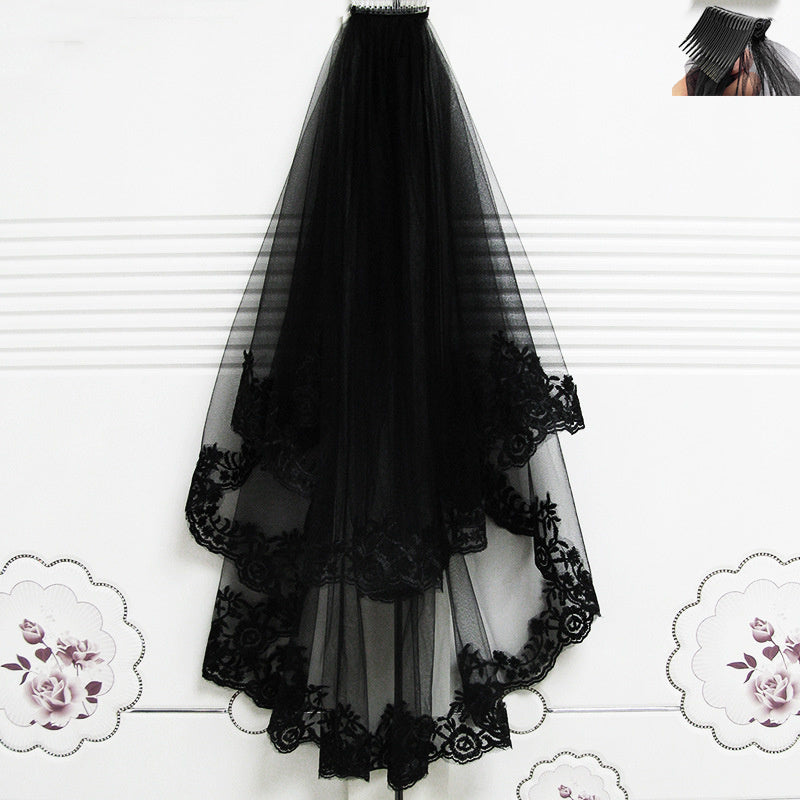 Black Short Veil