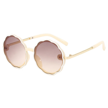 Kids Vintage Round Frame Sunglasses