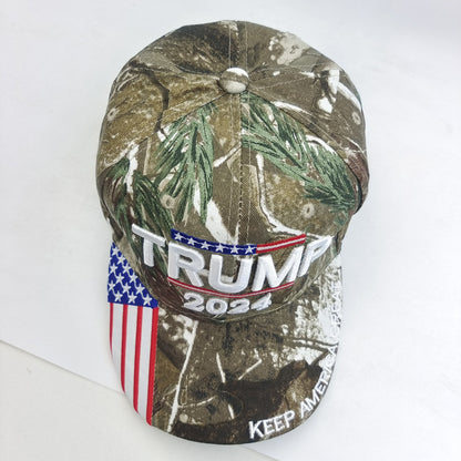 American Flag Embroidered Baseball Cap