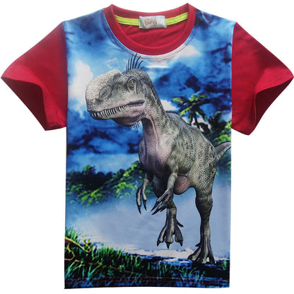 Boys Short Sleeve Dinosaur T-Shirt