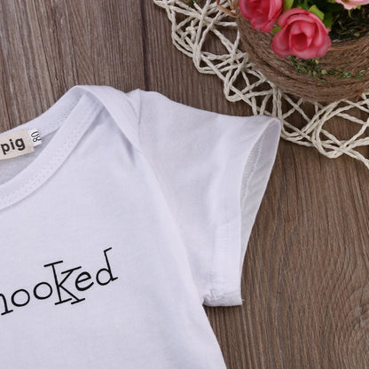 "I Hooked Daddy" Onesie for Newborn Baby