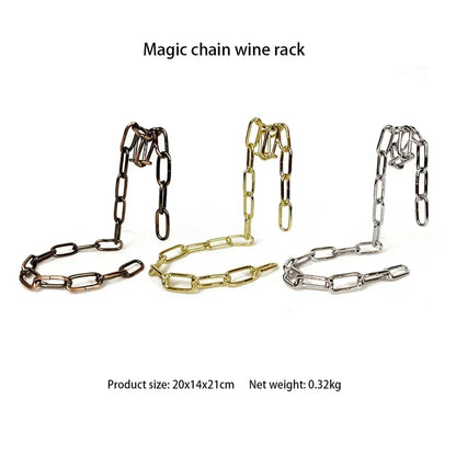 Magical Suspension Iron Chain Wine Racks One Bottle