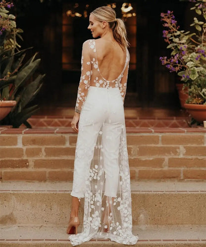 Elegant Wedding Jumpsuits For Brides